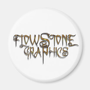 Flowstone Grafik-Logo Magnet