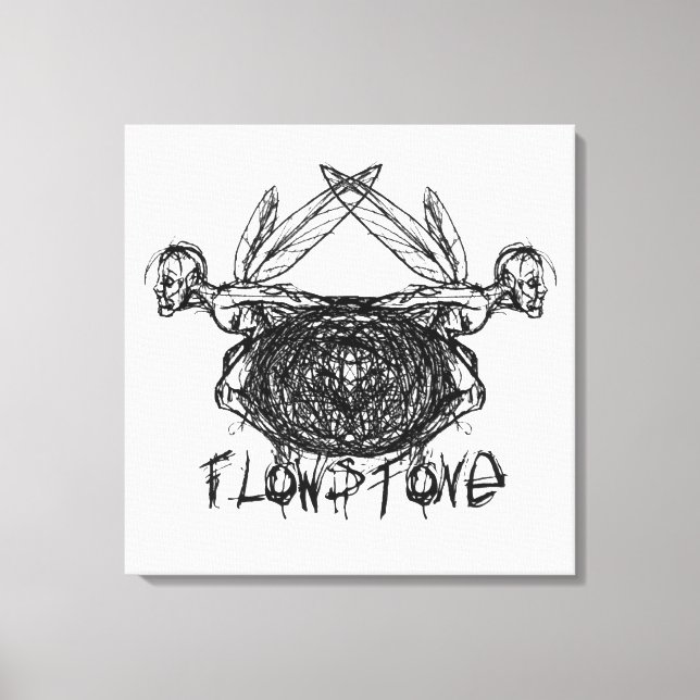 Flowstone Grafik Pixies Logo Leinwanddruck (Vorderseite)
