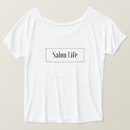 Flowy Damen-Salon-Leben-T-Shirt T-Shirt