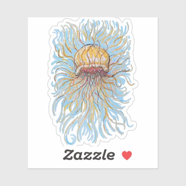 Flowy Jellyfish Aufkleber (Blatt)