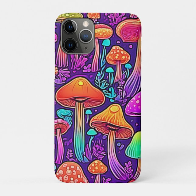 Flowy Neon Mushrooms Dance Case-Mate iPhone Hülle (Rückseite)
