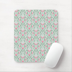 Flowy Pink Knospe  Mousepad