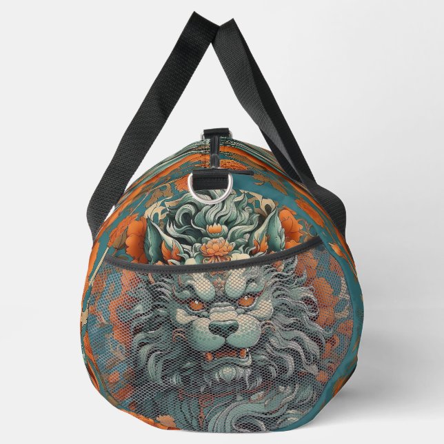 Flu Lion of Wisdom  Duffle Bag (Rechts)