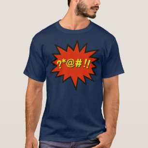 Fluch-Blasen-Pop-Art T-Shirt