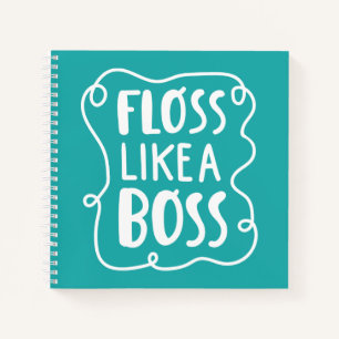 Fluch wie ein Boss   Zahnphrase Notizbuch