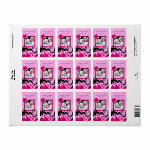 Fluchsia Mariage Photo Favoriser les Étiquettes