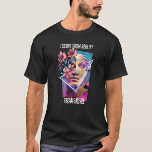 Flucht aus der Realität Vaporwave Ästhetik Japanis T-Shirt