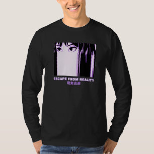 Flucht aus der Realität Vaporwave Ästhetik Japanis T-Shirt