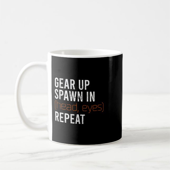 Flucht aus Tarkov Meme Premium Scoop T - Shirt Kaffeetasse (Links)