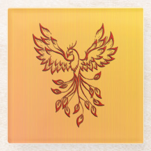 Flucht eines Phoenix Glasuntersetzer