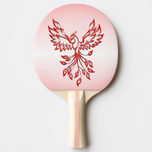 Flucht eines Phoenix Red Tischtennis Schläger