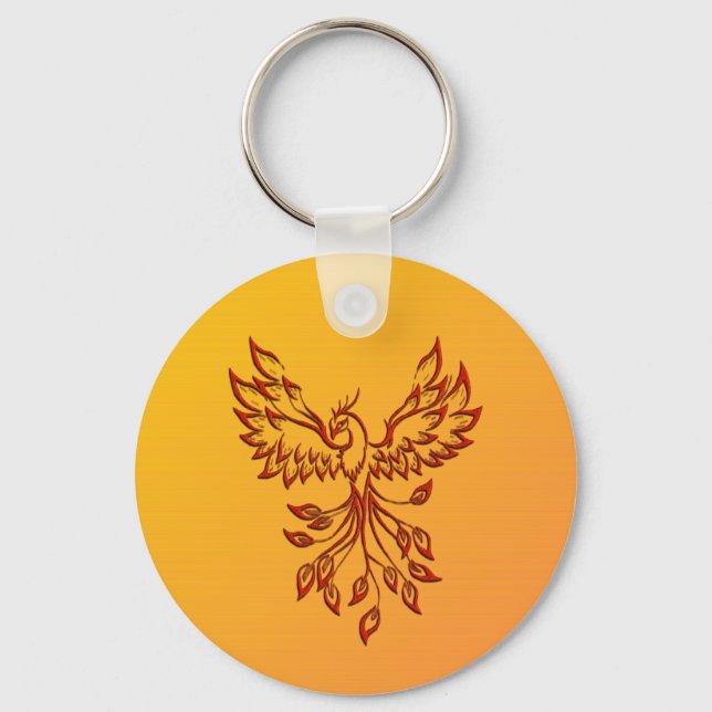 Flucht eines Phoenix Schlüsselanhänger (Vorderseite)