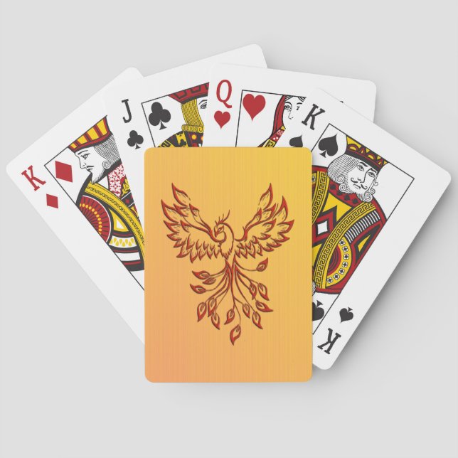 Flucht eines Phoenix Spielkarten (Rückseite)