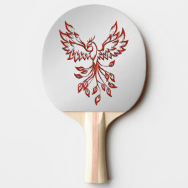 Flucht eines Phoenixsilbers Tischtennis Schläger