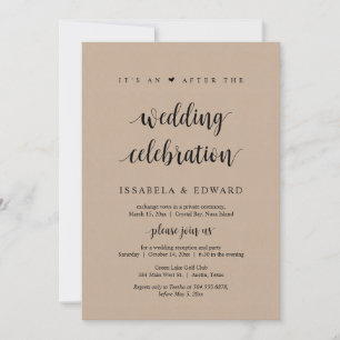 Flucht, Es ist eine Party nach der Hochzeit, Kraft Einladung