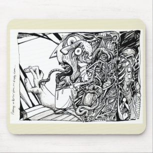 Flucht in Schrecken aus einem leeren Raum... Mousepad