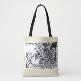 Flucht in Schrecken aus einem leeren Raum... Tasche