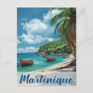 Flucht ins Paradies: Martinique Vintage-Urlaub Postkarte