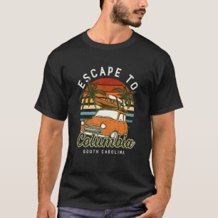 Flucht nach Columbia Beach South Carolina Ocean Sc T-Shirt