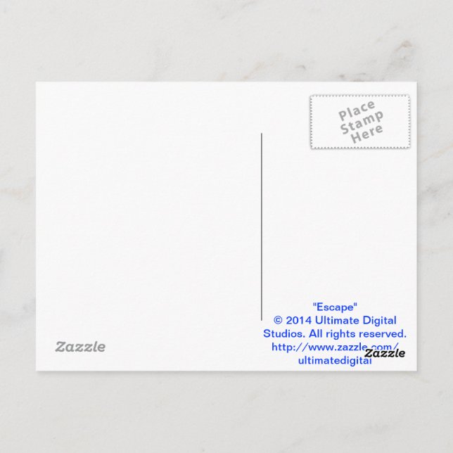 Flucht Postkarte (Rückseite)