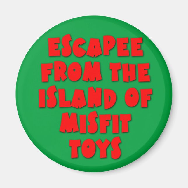 Flucht von der Insel Misfit Toys Magnet (Vorne)