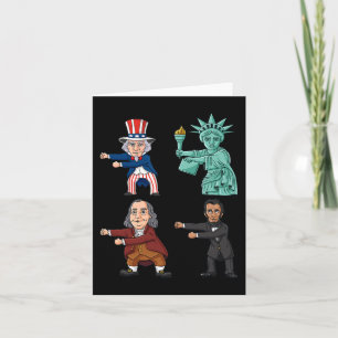 Flucht wie ein Boss Uncle Sam Ben Franklin Liberty Karte