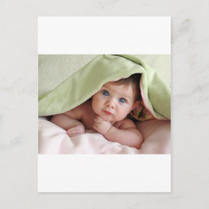 Flüchtige Blick-A-Boo Baby Postkarte