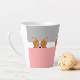 "Flüchtige Blick a Boo" Corgi Dog | Milchtasse