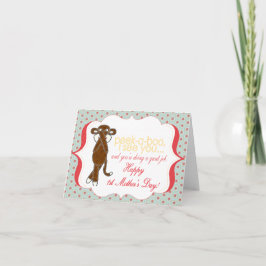 Flüchtige Blick-A-Boo First Mother's Day Card Karte