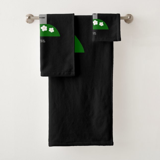Flüchtige Blick A Boo Ghost Badezimmer Handtuchhan Badhandtuch Set (Insitu)