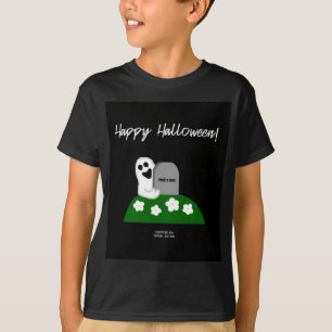 Flüchtige Blick A Boo Ghost Boys Black Basic T Shi T-Shirt