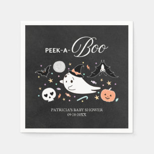 Flüchtige Blick-A-Boo Ghost Halloween Kinderdusche Serviette