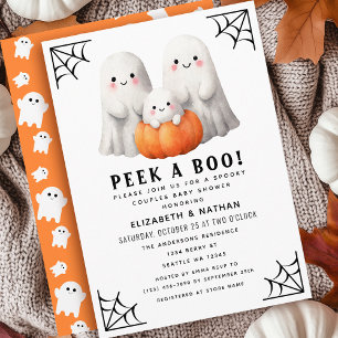 Flüchtige Blick A Boo Ghost Halloween Paare Kinder Einladung