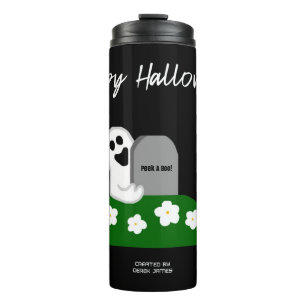 Flüchtige Blick A Boo Ghost Thermal Tumbler Thermosbecher