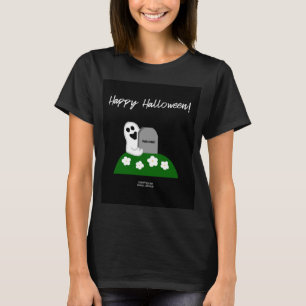 Flüchtige Blick A Boo Ghost Women's Black Basic T T-Shirt