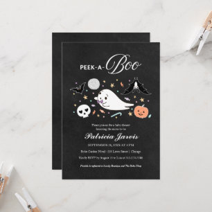 Flüchtige Blick-A-Boo Halloween Kinderdusche Einla Einladung