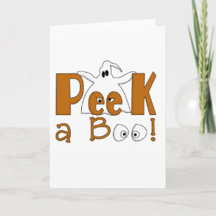 Flüchtige Blick A Boo Halloween T - Shirt und Gesc Karte