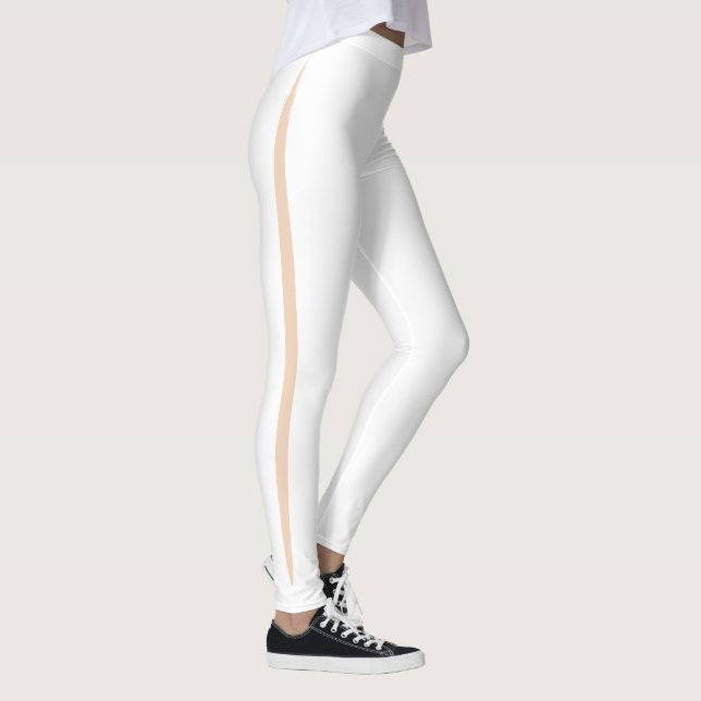 Flüchtige Blick-a-boo Hautstreifen Kaukasische Fru Leggings (Rechts)