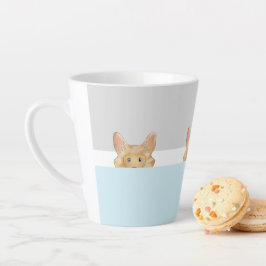 "Flüchtige Blick a Boo" Langhaariger Chihuahua-Hun Milchtasse