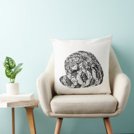 "Flüchtige Blick-a-Boo" Pangolin-Design Kissen