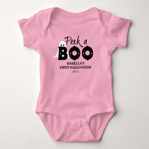 Flüchtige Blick A Boo Personalisiert Baby's 1. Hal Baby Strampler