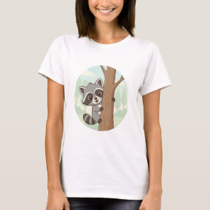 Flüchtige Blick-a-Boo Raccoon - Niedliche Waldfreu T-Shirt