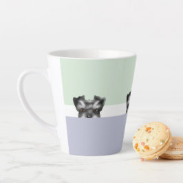 "Flüchtige Blick a Boo" Schnauzer Dog | Milchtasse