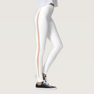 Flüchtige Blick-a-boo-Seitenstreifen Kaukasisch-ro Leggings
