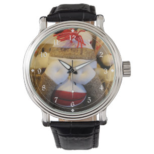 Flüchtige Blick-a-boo-Sock-Affe Armbanduhr