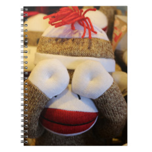 Flüchtige Blick-a-Boo-Sockaffe Notizblock