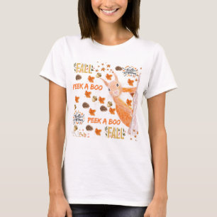 Flüchtige Blick ein Eichhörnchen Herbstwirbel Kiss T-Shirt