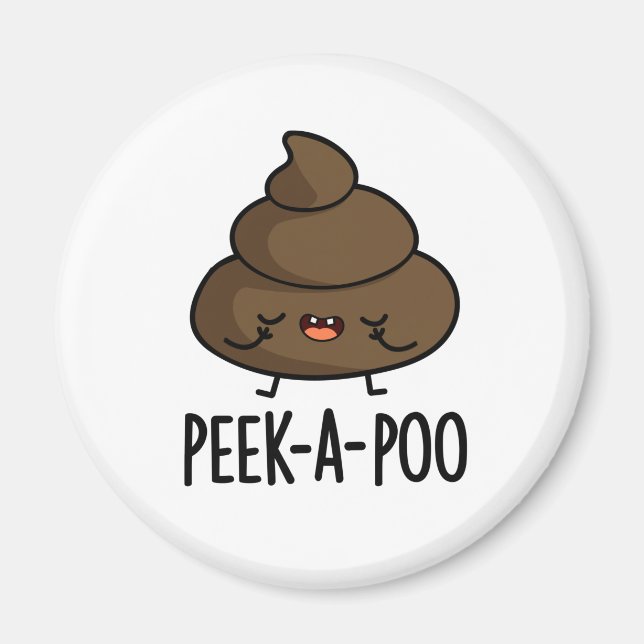 Flüchtige Blick Ein Poo Funny Kack Pun Magnet (Vorne)