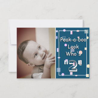 Flüchtige Blick einen Boolook, der 2 Baby Geburtst Dankeskarte