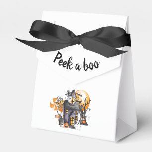 Flüchtige Blick einer BOO Babydusche Geschenkschachtel